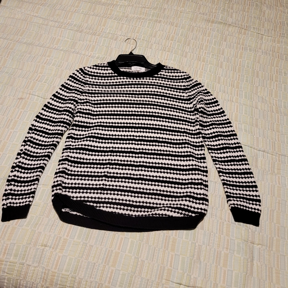 Sweater Calvin Klein, color black/white, S-size